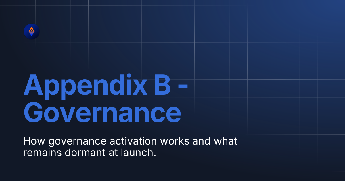 Appendix B - Governance | ADI Chain Documentation